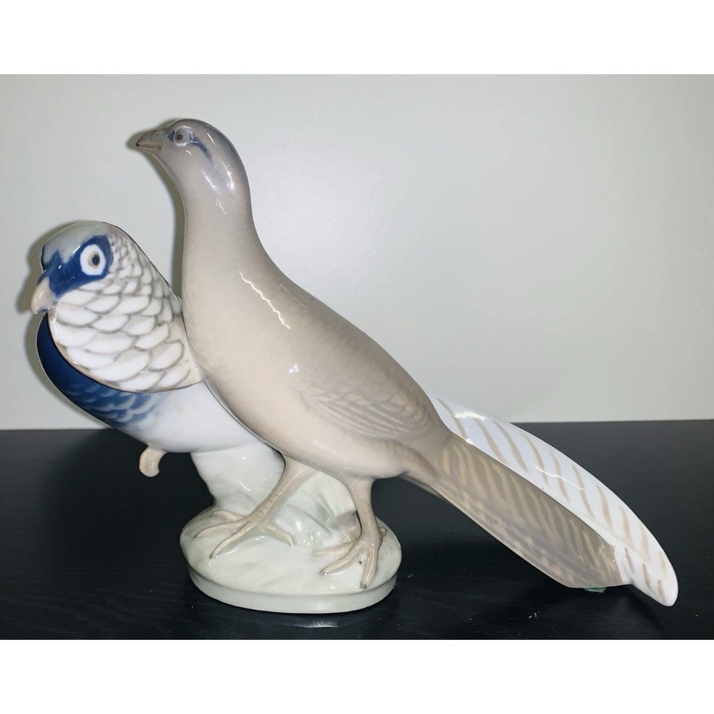 ROYAL COPENHAGEN #862 TWO PHEASANTS FIGURINE
